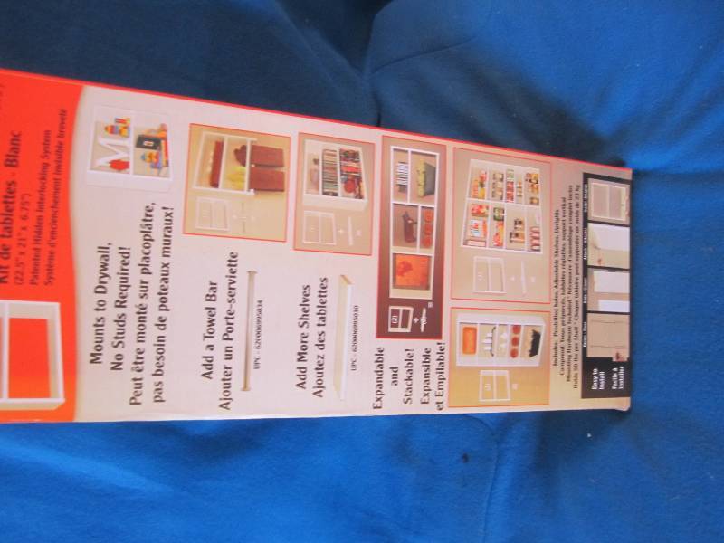 lot 83 image: white s shelf set new ...