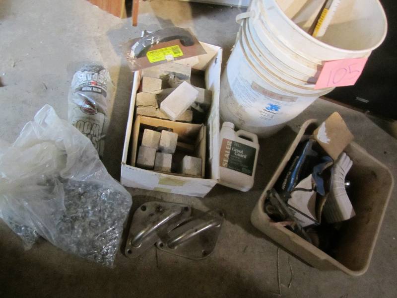 lot 105 image: Hardware lot includes self-tap scre...