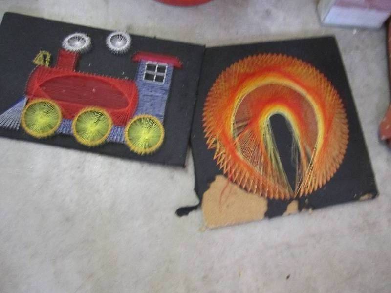 lot 119 image: Lot of 2 hand woven embrody thread ...