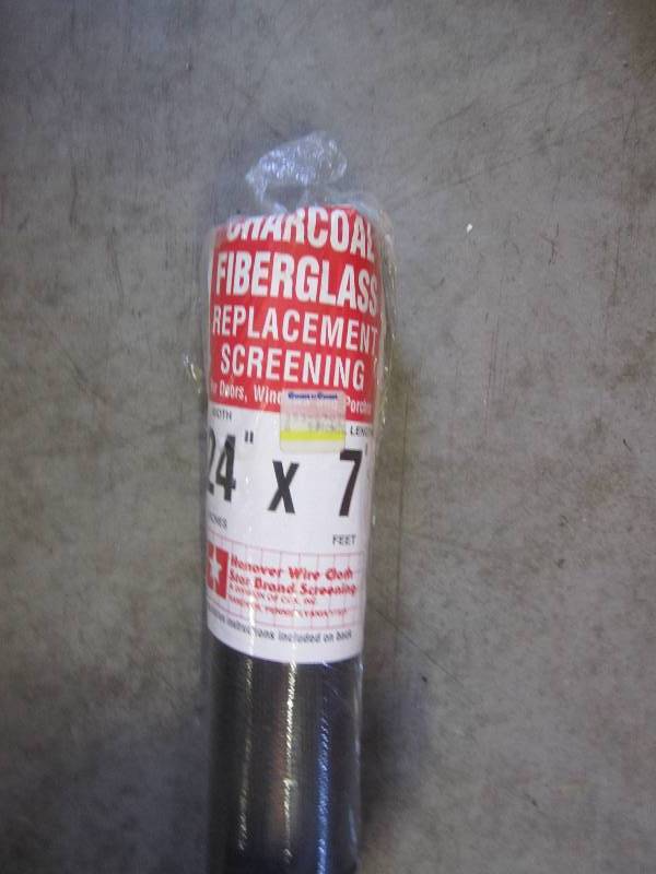 lot 136 image: Charcoal fiberglass replacement scr...