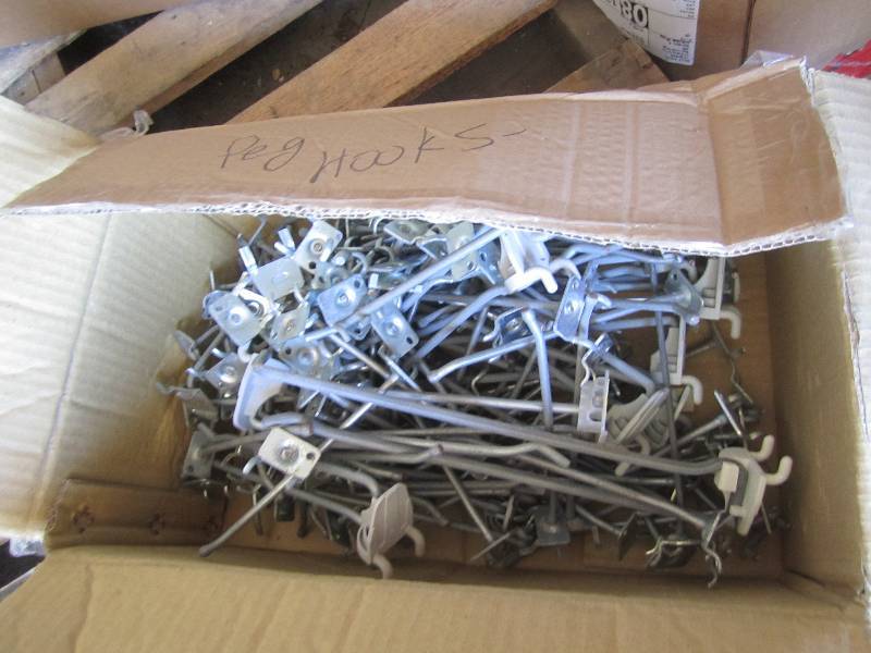 lot 165 image: Lot of peg hooks ...