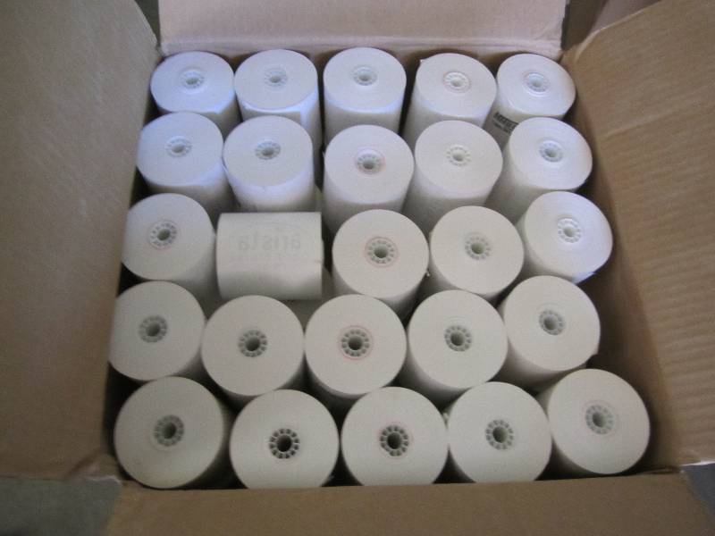 lot 169 image: 50 rolls thermal cash register pape...