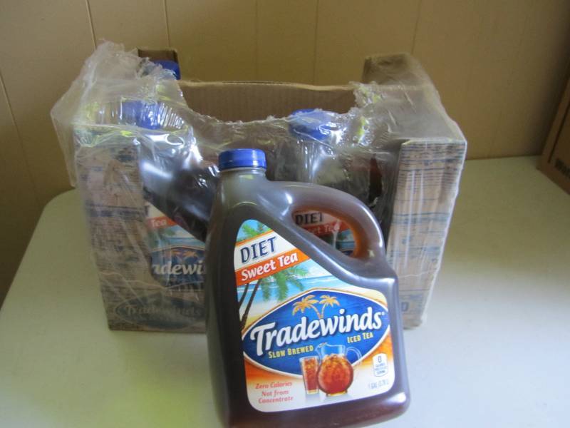lot 188 image: 4 one gallon jugs of diet tradwinds...