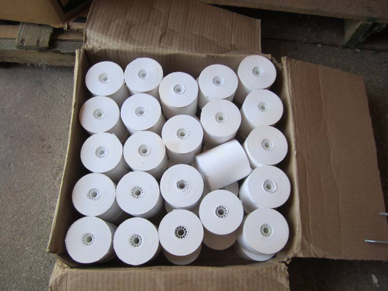lot 199 image: 50 rolls thermal cash register pape...