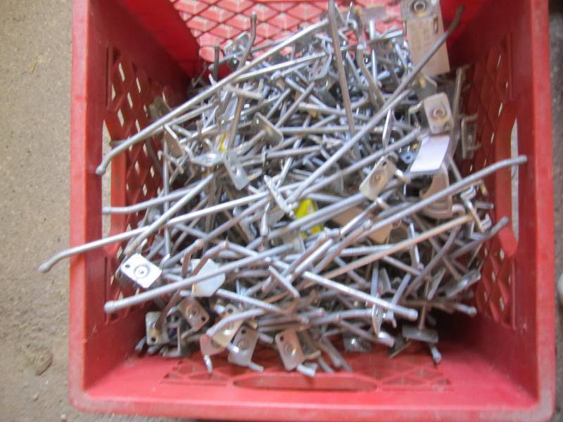 lot 201 image: Lot of peg hooks ...