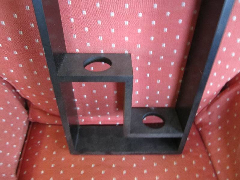 lot 238 image: black candle holder no candles...