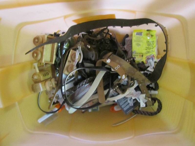 lot 245 image: Box of belts and more...
