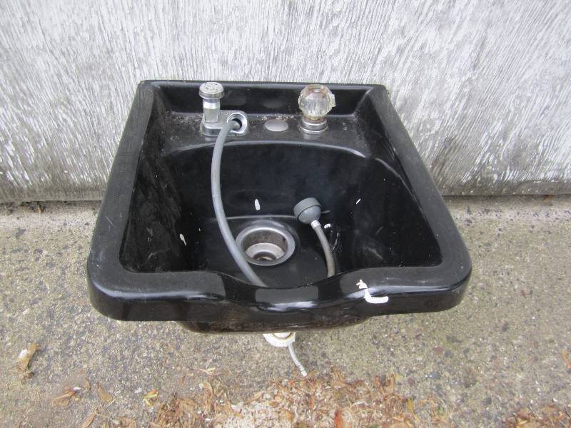 lot 266 image: Salon sink with neck rest...