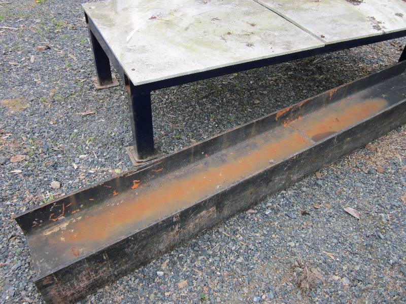 Metal Table and I-Beam