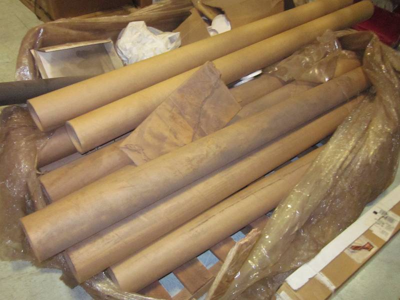 2 Pallets of Cardboard Shipping Tubes | Industrial Equipment Sale #3