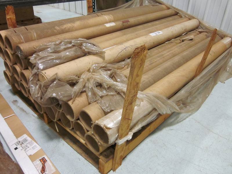 2 Pallets of Cardboard Shipping Tubes | Industrial Equipment Sale #3