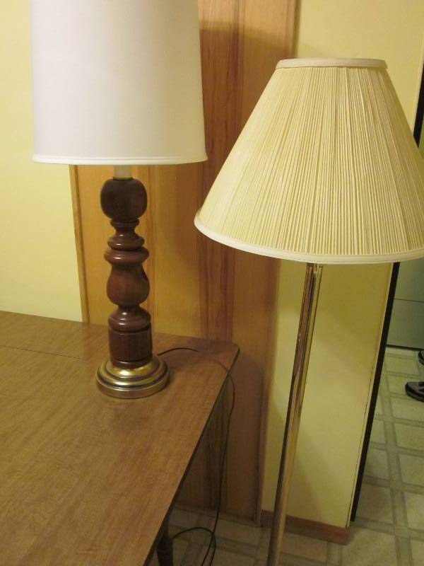 Lamps and Table