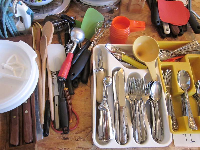 Misc. Kitchen, Ironing Board, and Iron