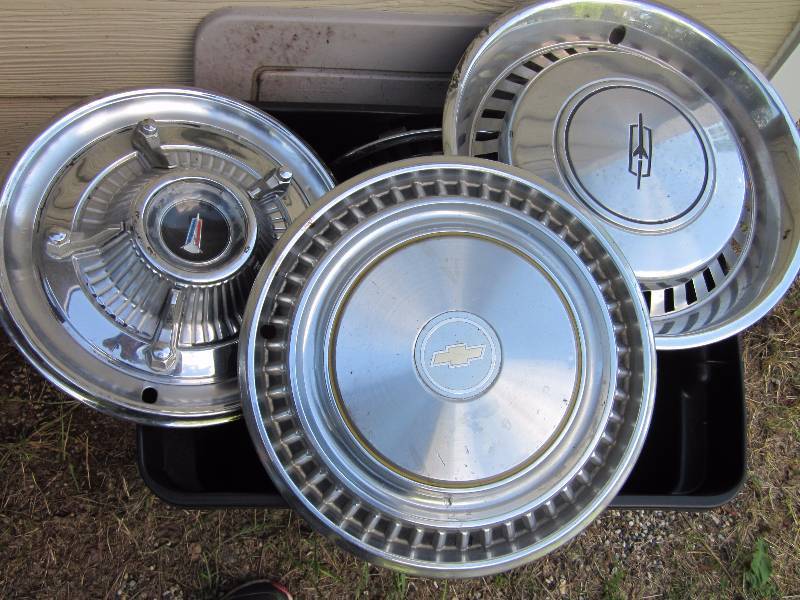 Hub Caps in Bin