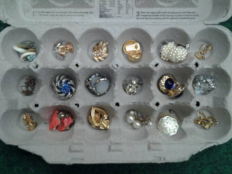 18-Pair Clip Earrings