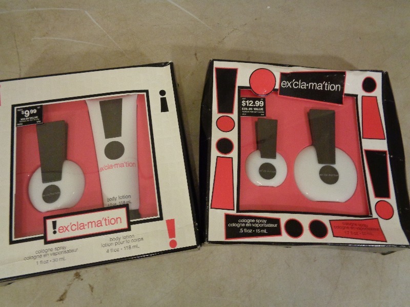 2 New Ex Clamation Perfume Sets