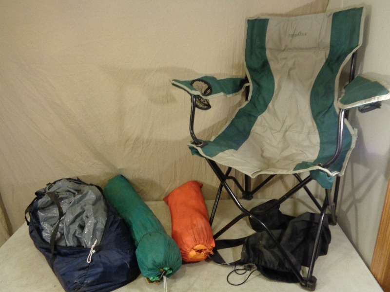 3 Tents and Lawn Chair