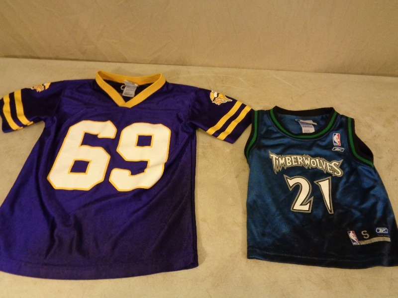 Kids Vikings and Timberwolves Jersey