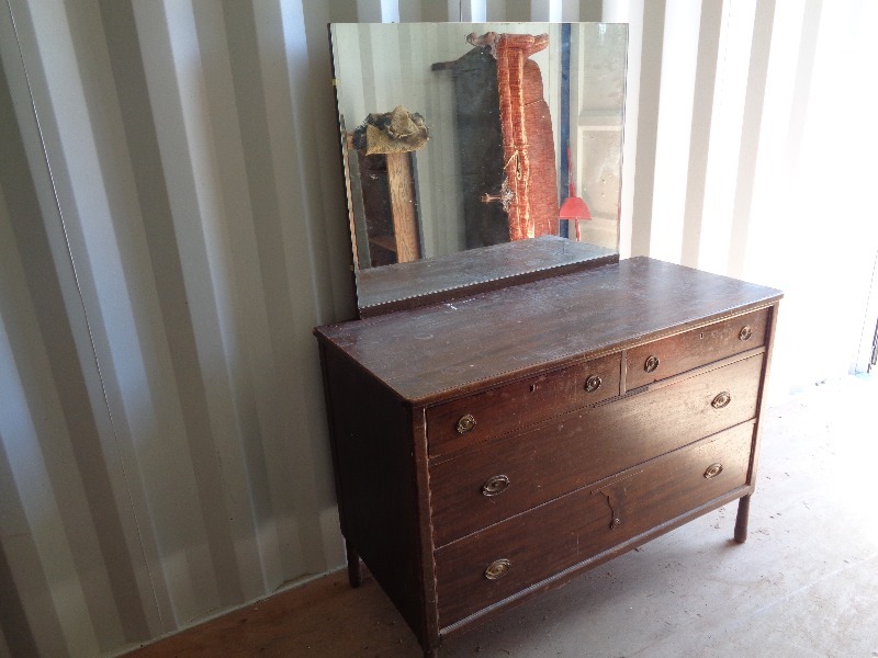 Very Old Dresser with Mirror