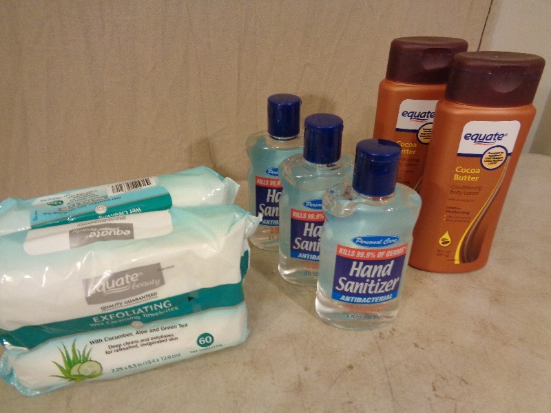 New Lotion, Sanitizer, Wet Towelttes