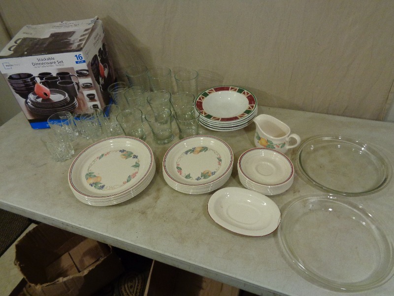 Dish Set, Kitchen Items, and More