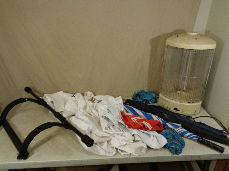 Quartz Heater, Umbrellas, and More