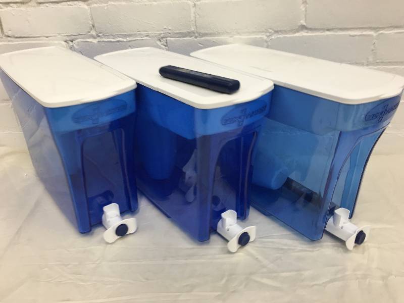 lot 212 image: 3 ZeroWater ZD-018 23-Cup Water Dispenser and Filtration System retail $39 each