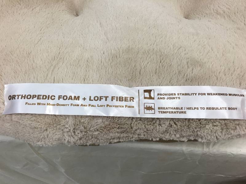 lot 265 image: orthopedic foam fiber bed