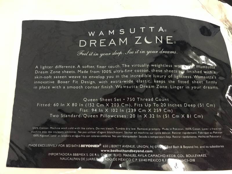 lot 320 image: wamsutta dream zone queen sheets