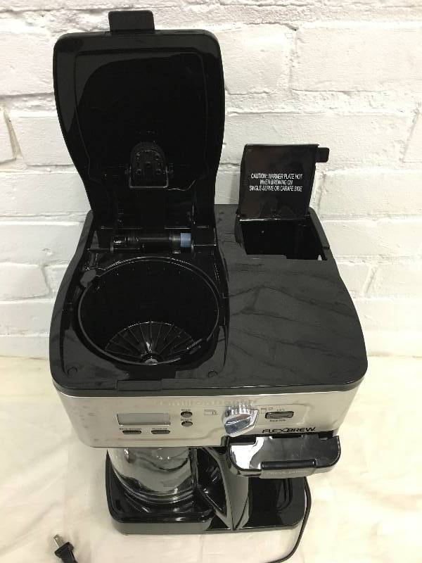 lot 325 image: Hamilton Beach Single Serve Coffee Brewer and Full Pot Coffee Maker, FlexBrew