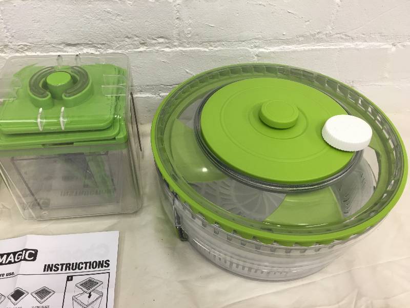 lot 327 image: chop magic  and salad spinner