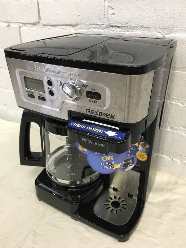lot 335 image: Hamilton Beach FlexBrew 49983A Single Serve  Full Pot Coffee Maker