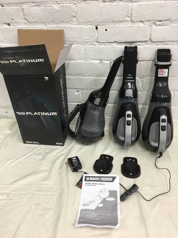 Black & Decker Platinum BDH2000L 20-Volt Max Lithium Ion Cordless Handheld  Vacuum for sale online