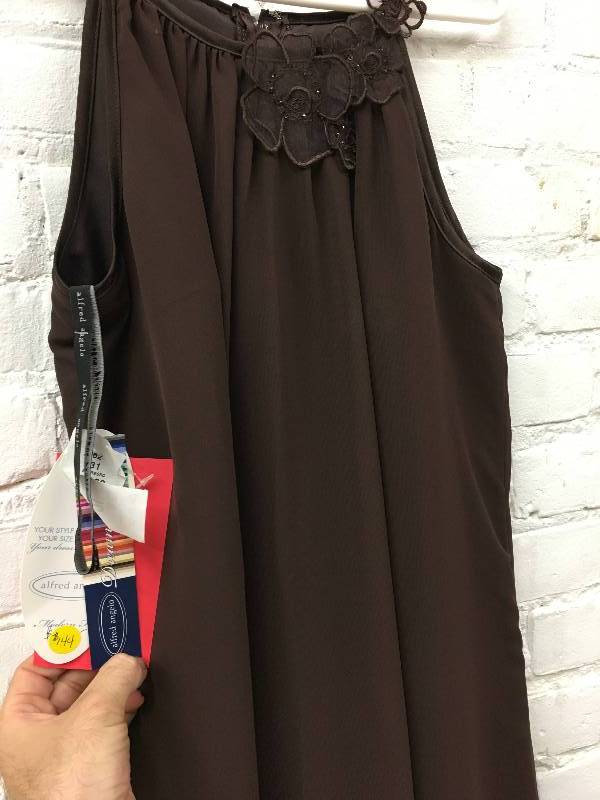 lot 459 image: alfred angelo size 10 brown