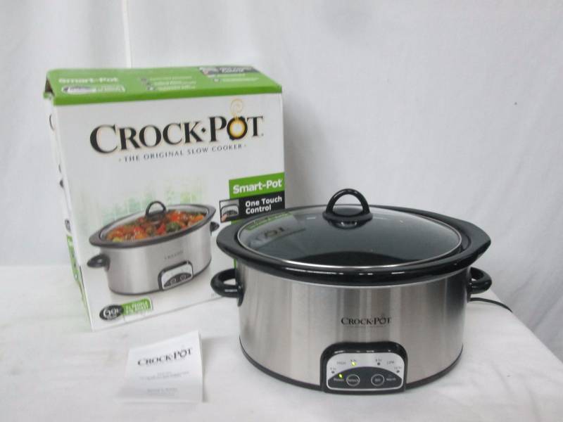 lot 36 image: Crock-Pot Smart-Pot 6-qt. Programmable Stainless Steel Crock Pot