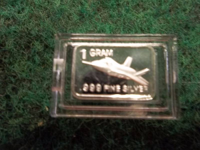 1 Gram .999 Silver Bar