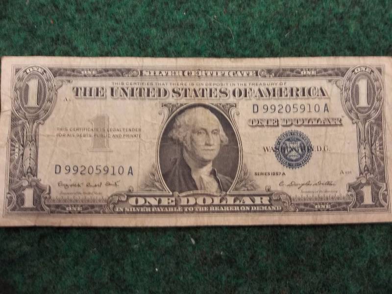 $1 US Silver Certificate Series 1957
