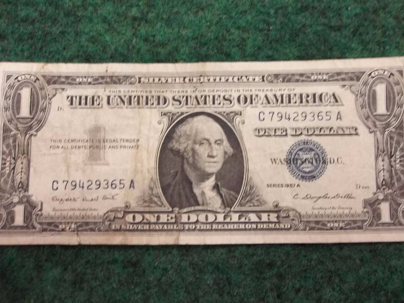 $1 US Silver Certificate Series 1957