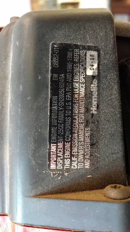 lot 16 image: Homelite Weewacher