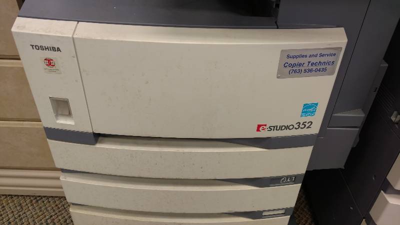 lot 18 image: Two Toshiba eStudio 352 Copy Machines