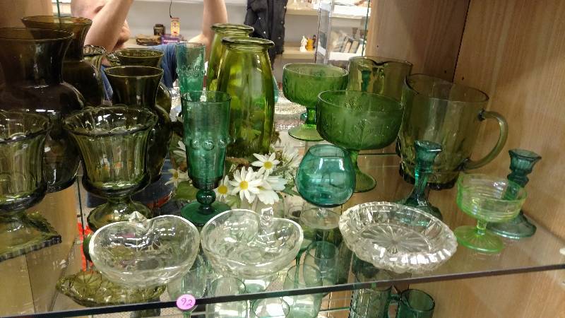 lot 92 image: Green Glass Lot