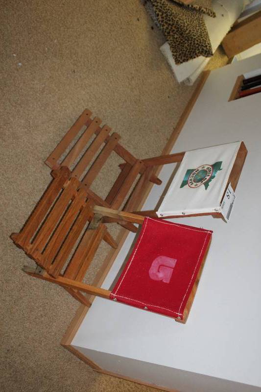 lot 18 image: Lot of (2) Wood Chairs