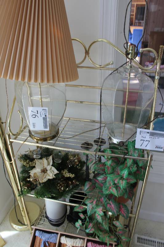 lot 76 image: Contents Including Lamps, Decorations, And More