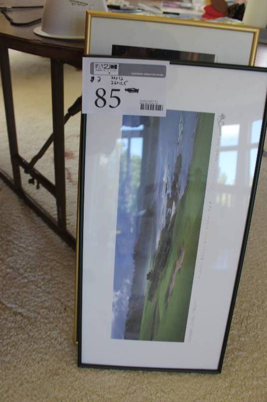 lot 85 image: Lot of (2) Framed Wall Art