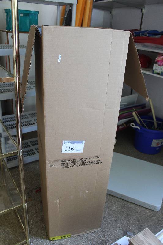 lot 116 image: Gallo POS Vin Vault Display The Naked Grape Box
