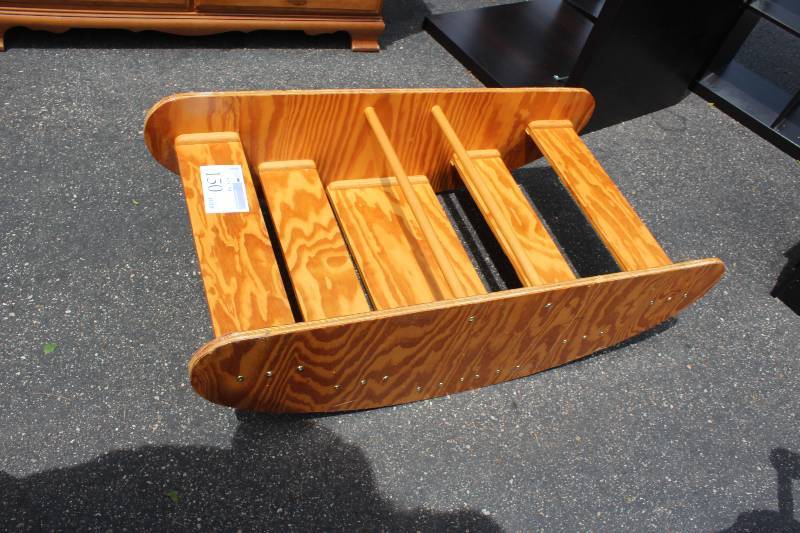 lot 150 image: Wooden kids teeter-totter