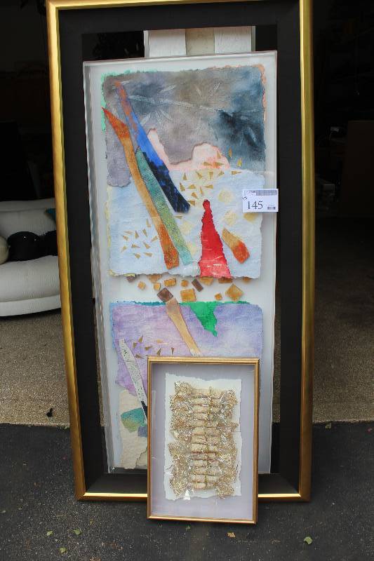 lot 145 image: Lot of (3) Framed Wall Art