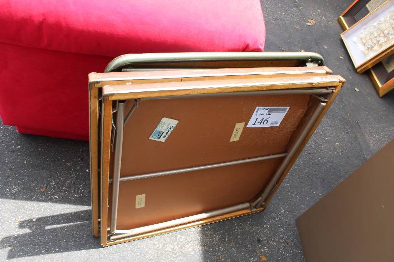 lot 146 image: Lot of (3) Card Tables