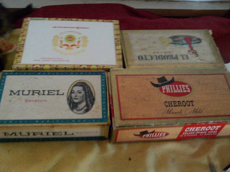 4 COLLECTIBLE CIGAR BOXES