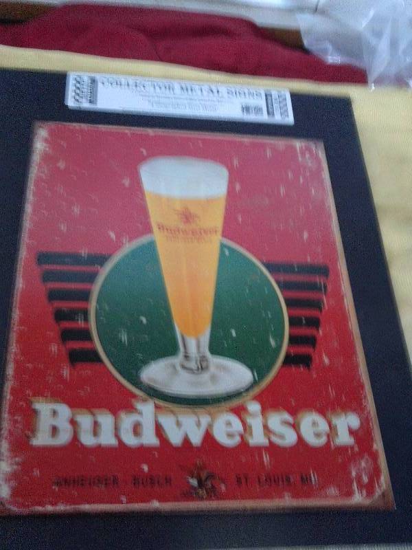 COLLECTIBLE BUDWEISER SIGN